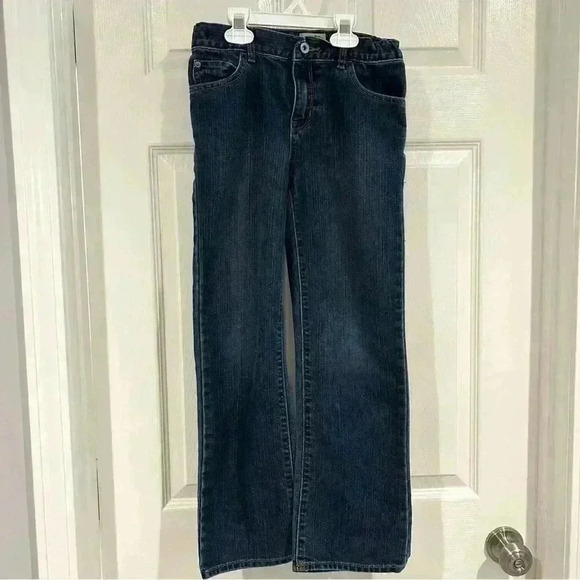 Children's Place Bootcut Denim Med Dark Wash  Boy Jeans Sz 10 Classic School - Picture 1 of 7